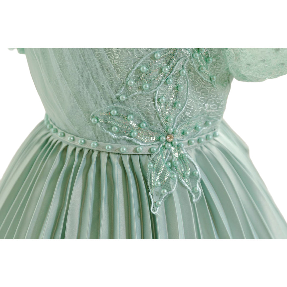 子供ドレス 発表会ドレス パフスリーブ 膝丈スカート フォーマル JD0249