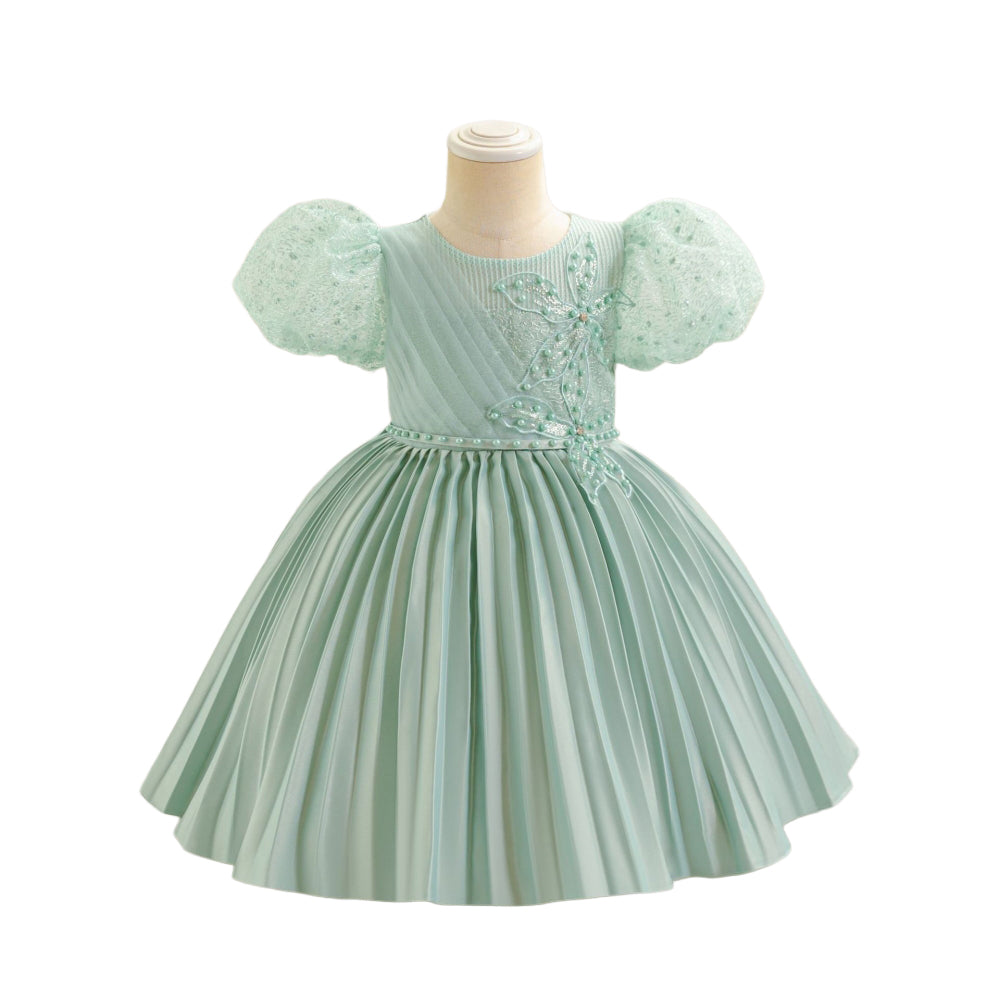 子供ドレス 発表会ドレス パフスリーブ 膝丈スカート フォーマル JD0249