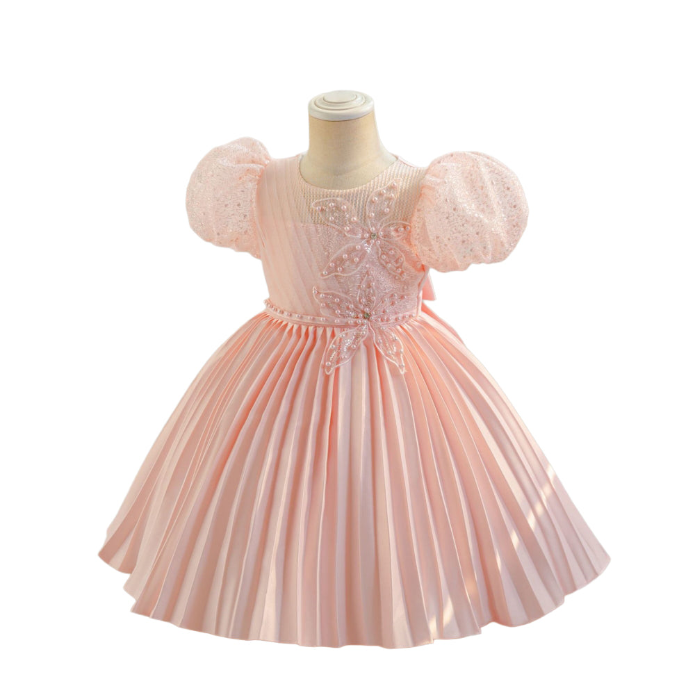 子供ドレス 発表会ドレス パフスリーブ 膝丈スカート フォーマル JD0249