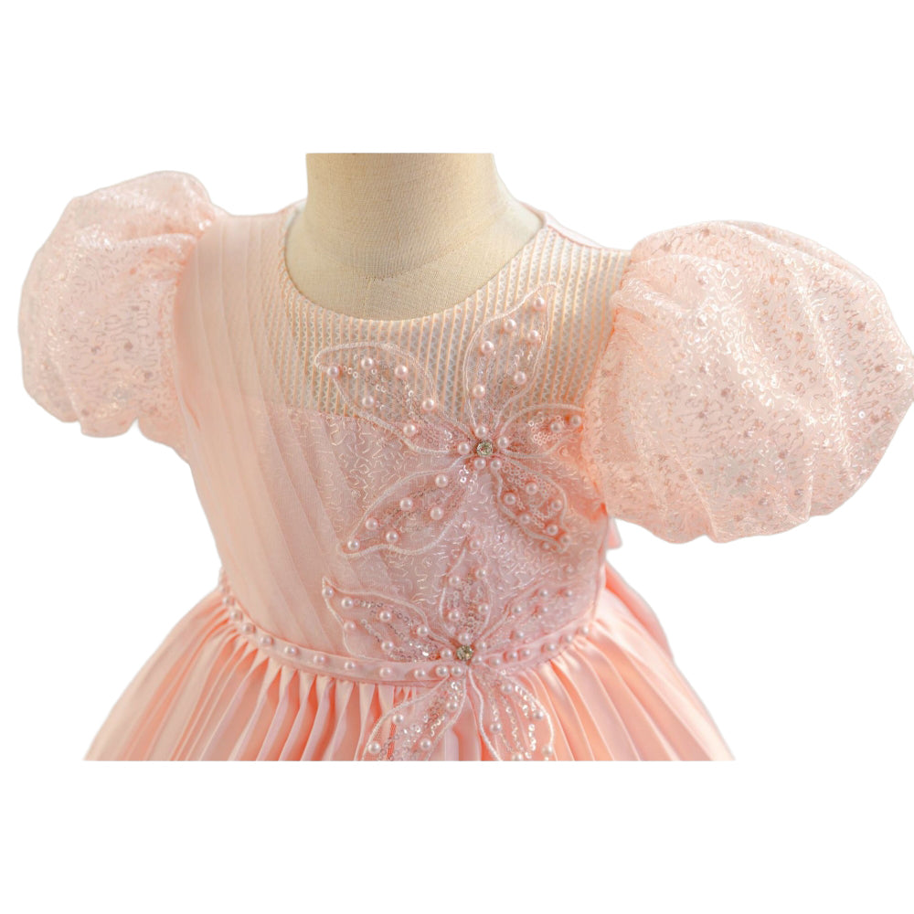 子供ドレス 発表会ドレス パフスリーブ 膝丈スカート フォーマル JD0249