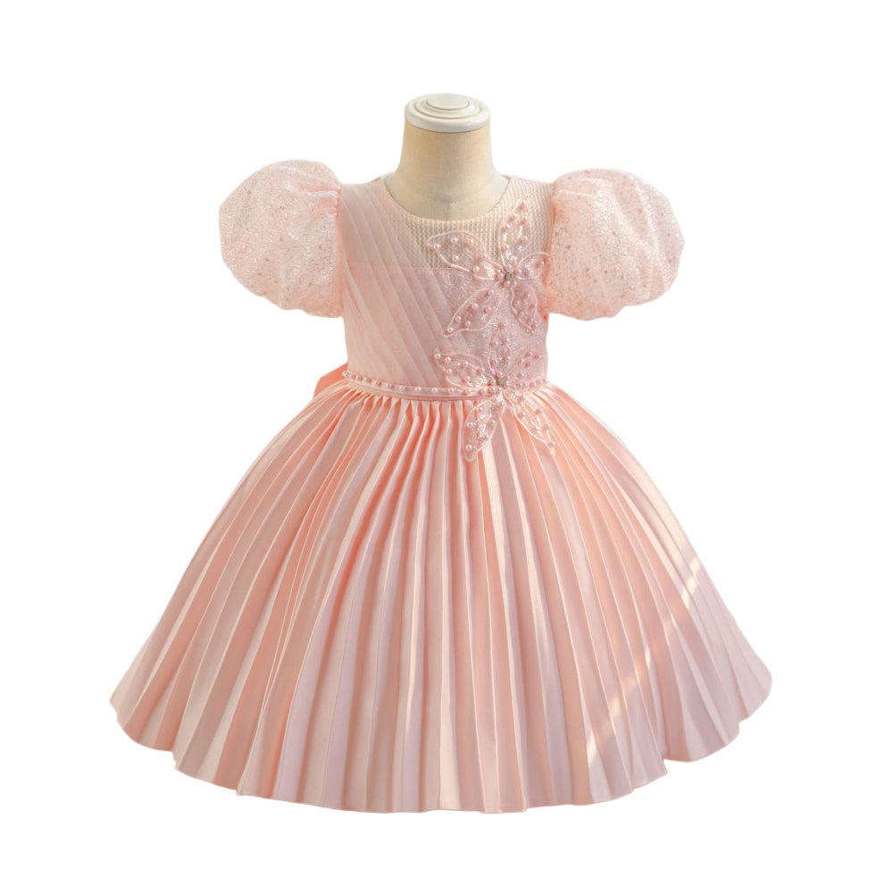 子供ドレス 発表会ドレス パフスリーブ 膝丈スカート フォーマル JD0249