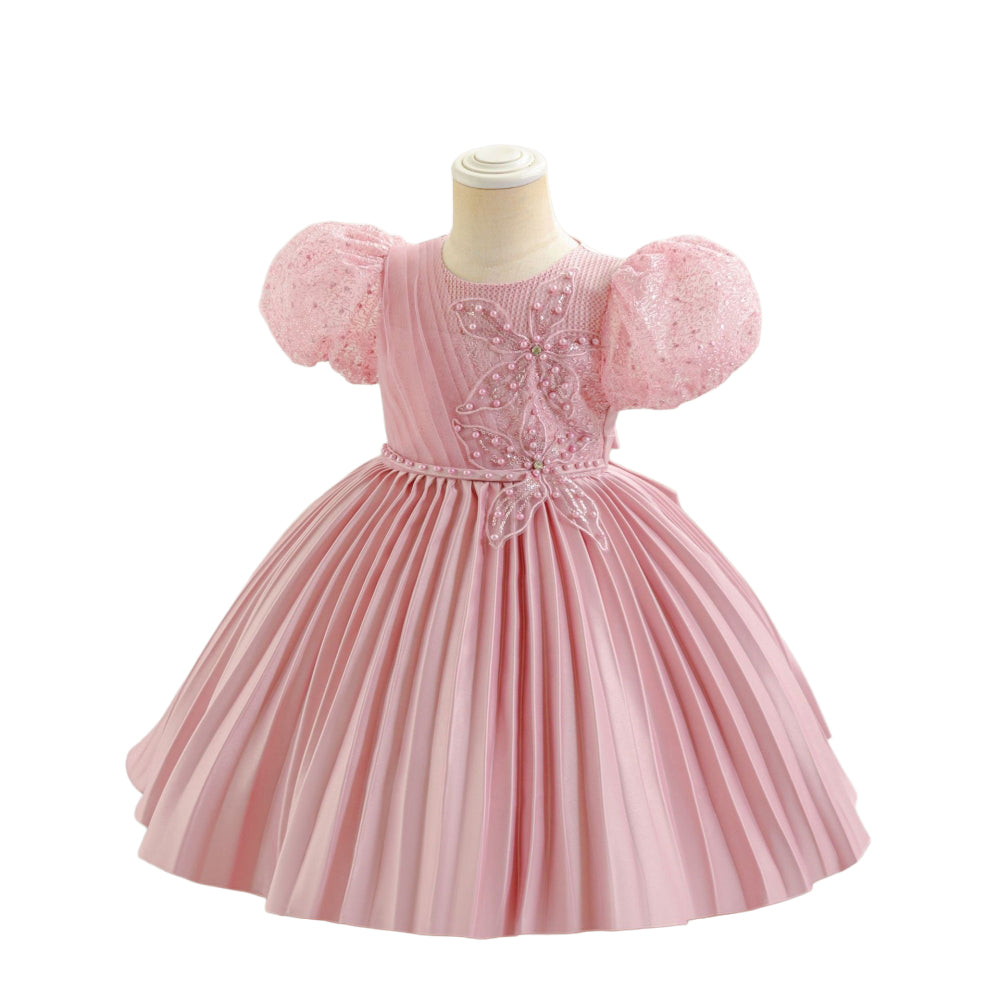 子供ドレス 発表会ドレス パフスリーブ 膝丈スカート フォーマル JD0249