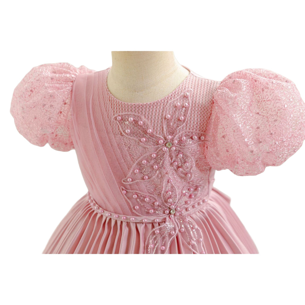 子供ドレス 発表会ドレス パフスリーブ 膝丈スカート フォーマル JD0249