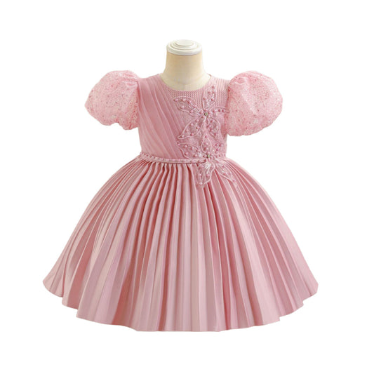 子供ドレス 発表会ドレス パフスリーブ 膝丈スカート フォーマル JD0249