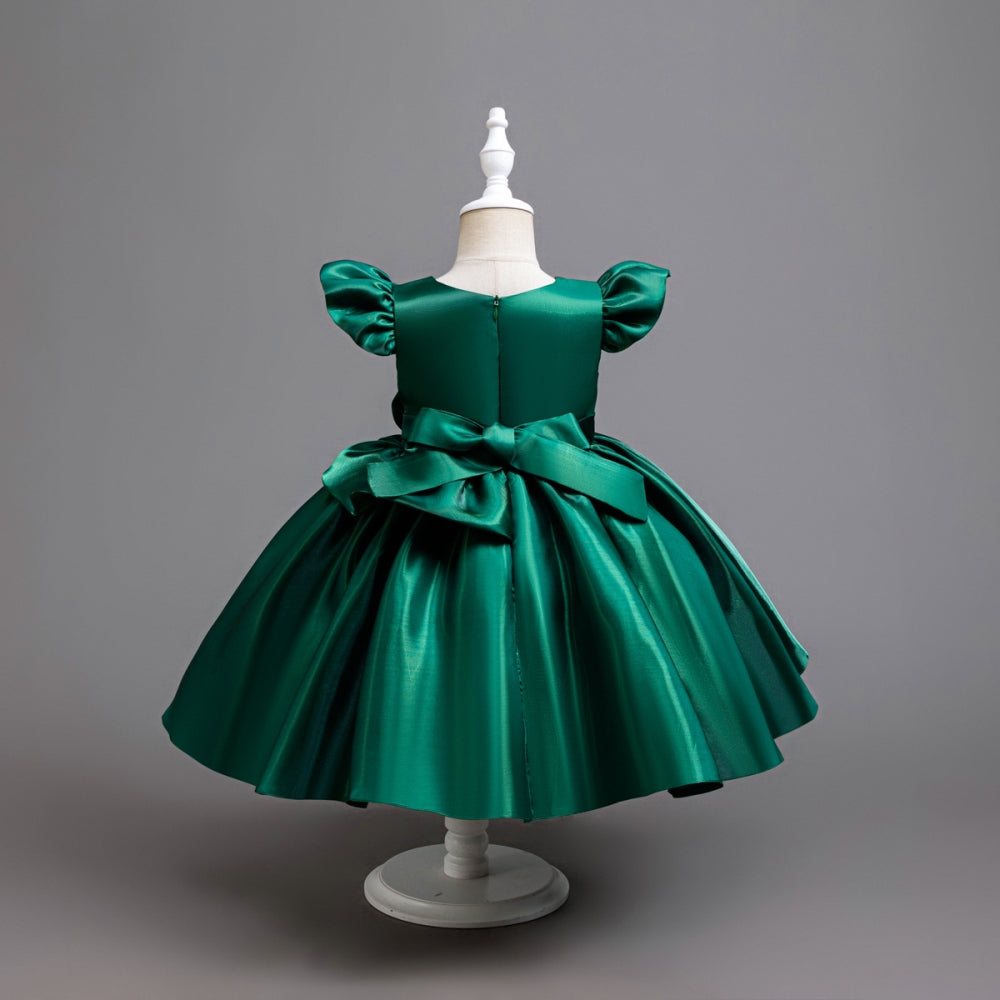 子供ドレス 発表会ドレス キャップスリーブ 膝丈スカート フォーマル JD0253