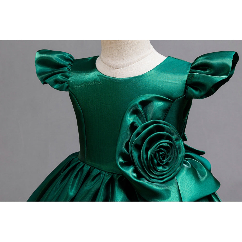 子供ドレス 発表会ドレス キャップスリーブ 膝丈スカート フォーマル JD0253