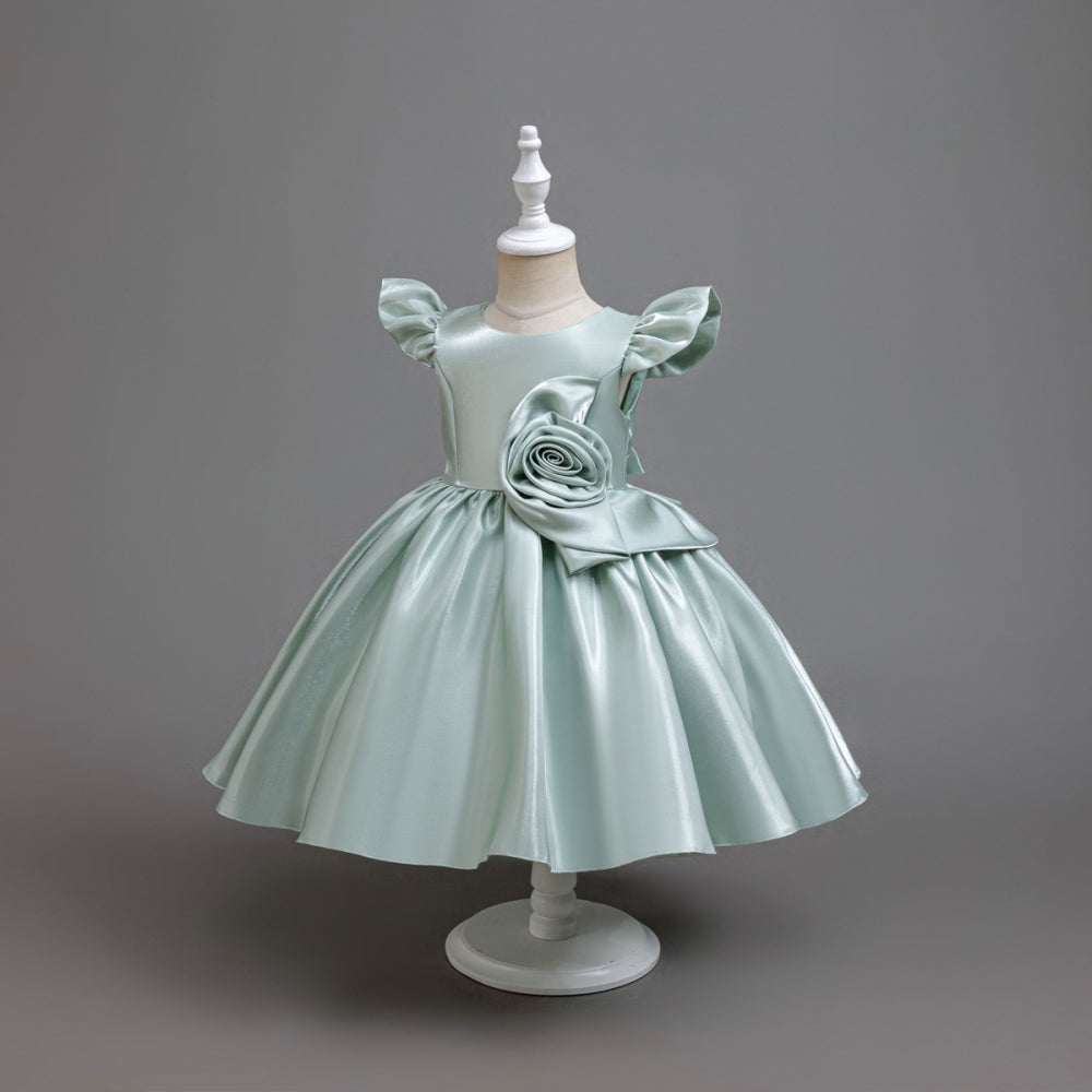 子供ドレス 発表会ドレス キャップスリーブ 膝丈スカート フォーマル JD0253