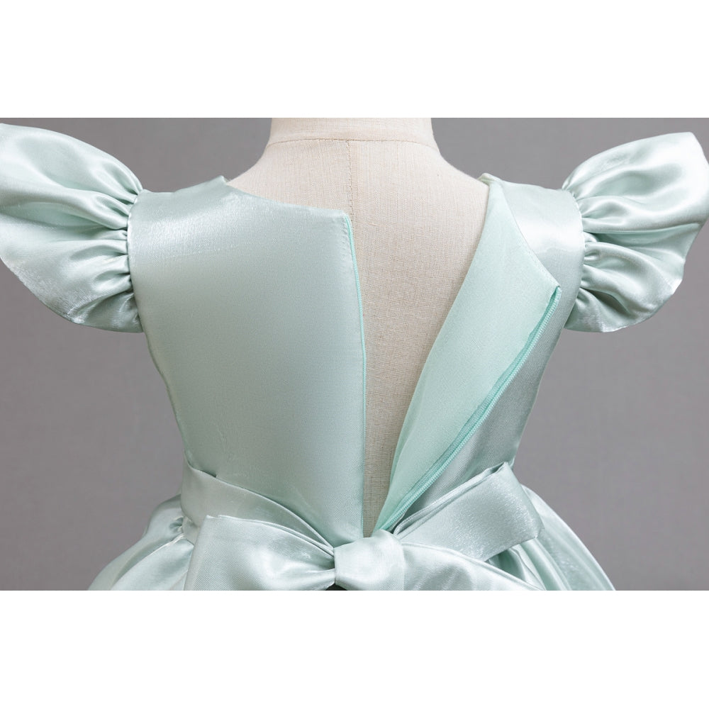 子供ドレス 発表会ドレス キャップスリーブ 膝丈スカート フォーマル JD0253