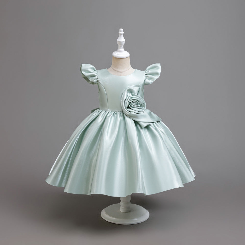 子供ドレス 発表会ドレス キャップスリーブ 膝丈スカート フォーマル JD0253