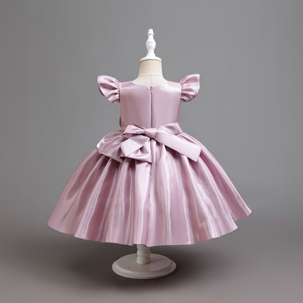 子供ドレス 発表会ドレス キャップスリーブ 膝丈スカート フォーマル JD0253