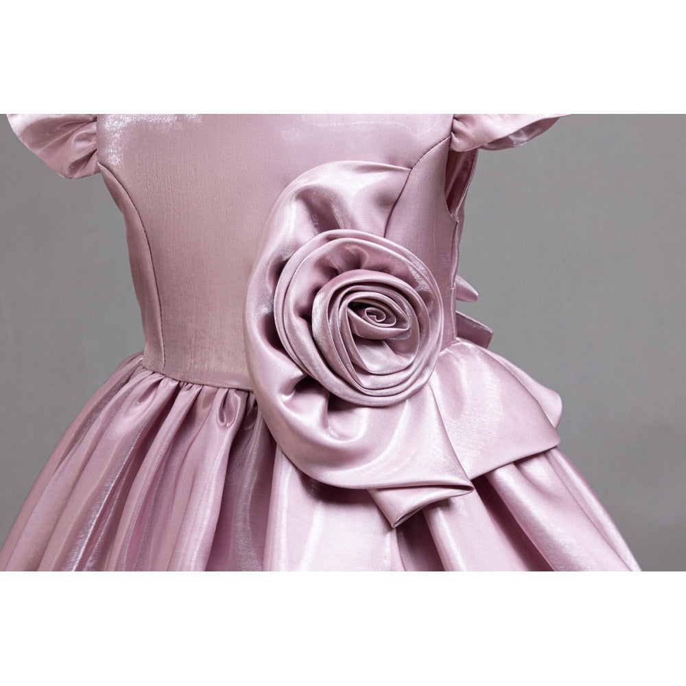 子供ドレス 発表会ドレス キャップスリーブ 膝丈スカート フォーマル JD0253