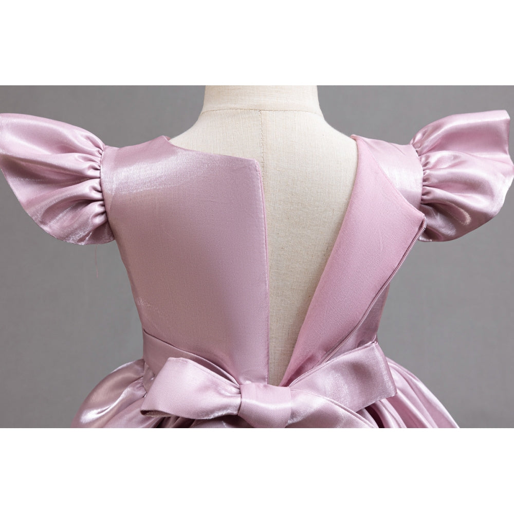 子供ドレス 発表会ドレス キャップスリーブ 膝丈スカート フォーマル JD0253