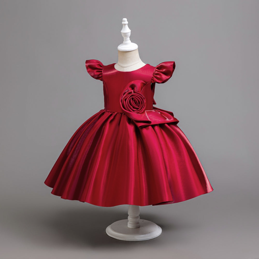 子供ドレス 発表会ドレス キャップスリーブ 膝丈スカート フォーマル JD0253