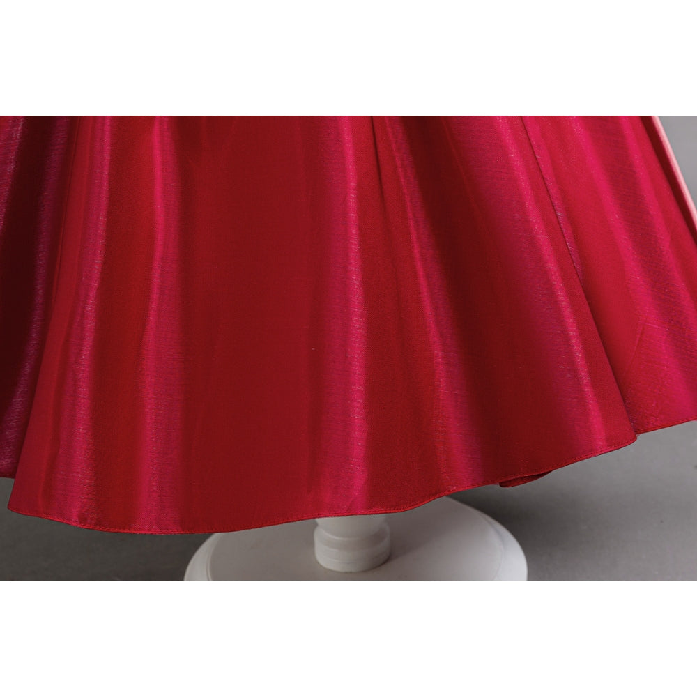 子供ドレス 発表会ドレス キャップスリーブ 膝丈スカート フォーマル JD0253