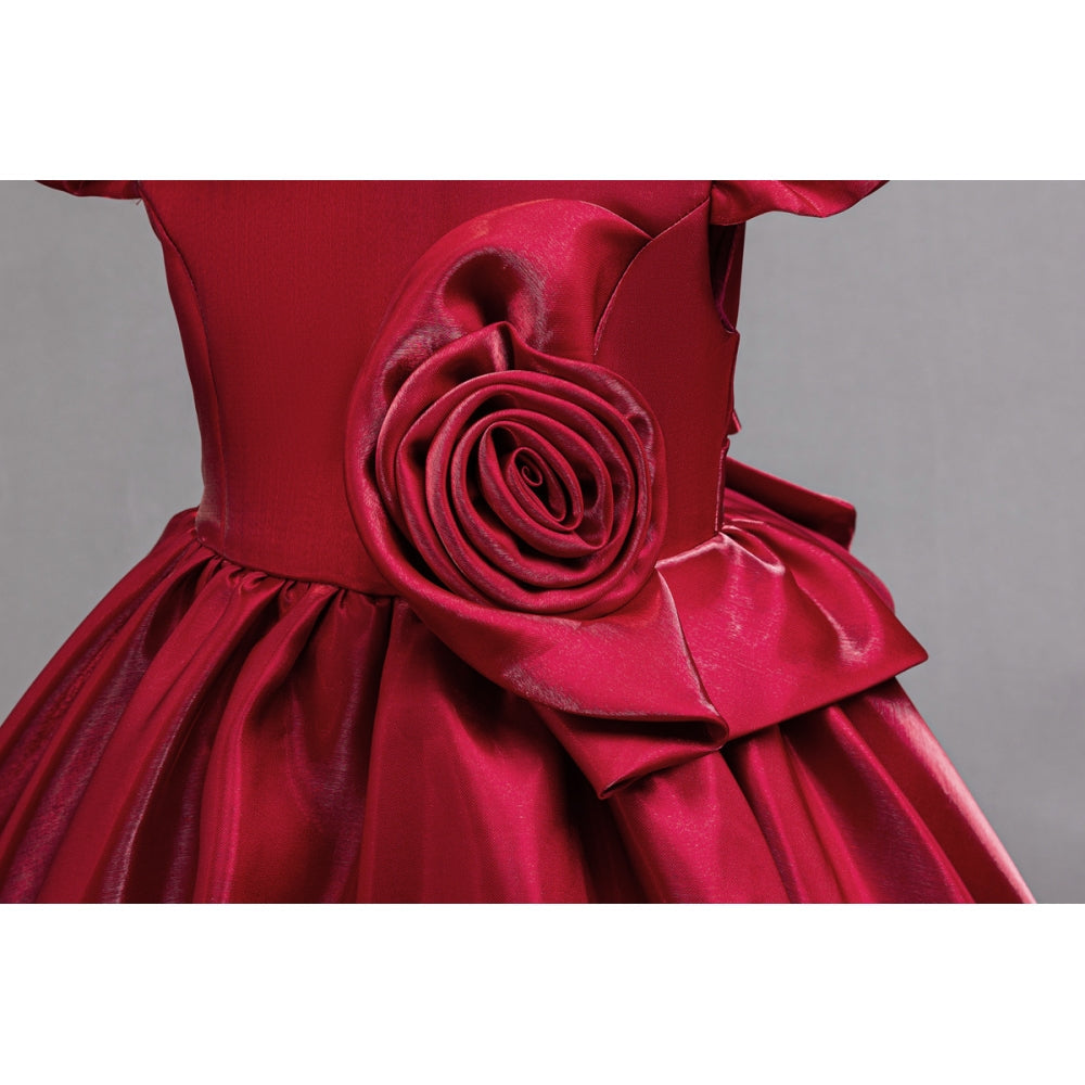 子供ドレス 発表会ドレス キャップスリーブ 膝丈スカート フォーマル JD0253