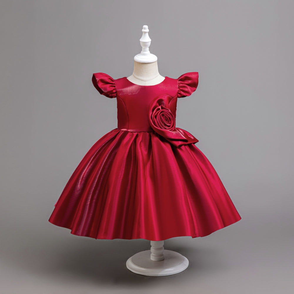 子供ドレス 発表会ドレス キャップスリーブ 膝丈スカート フォーマル JD0253