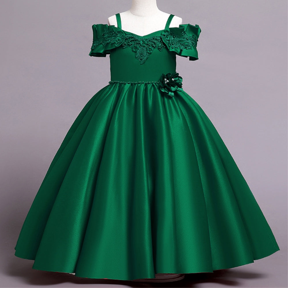 子供ドレス 発表会ドレス オフショルダー ロングスカート フォーマル JD0254