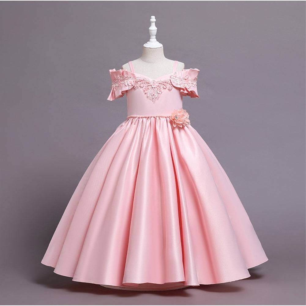 子供ドレス 発表会ドレス オフショルダー ロングスカート フォーマル JD0254