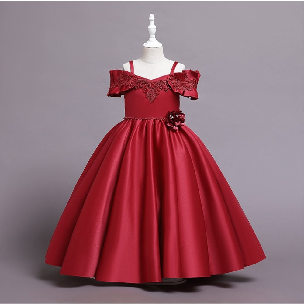 子供ドレス 発表会ドレス オフショルダー ロングスカート フォーマル JD0254