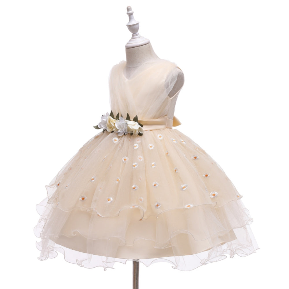 子供ドレス 発表会ドレス ノースリーブ 膝丈スカート フォーマル JD0255