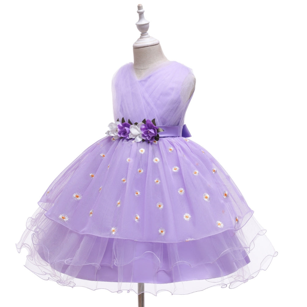 子供ドレス 発表会ドレス ノースリーブ 膝丈スカート フォーマル JD0255