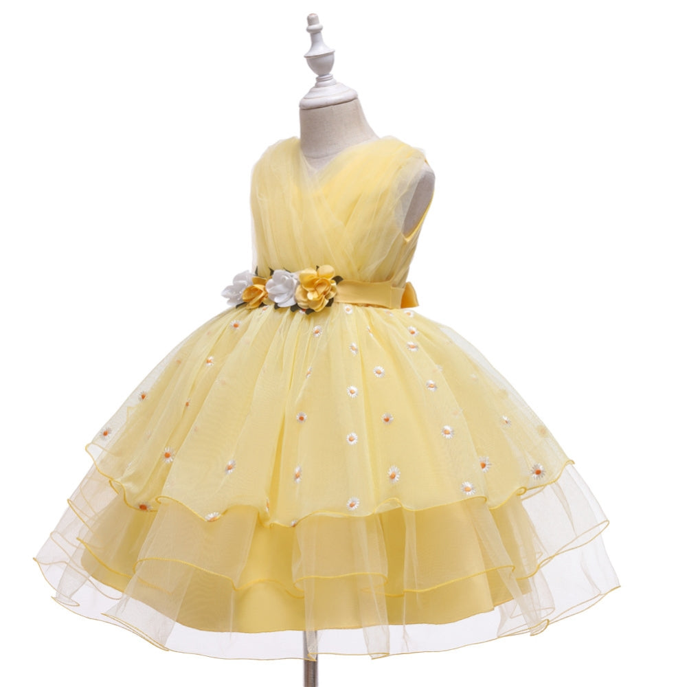 子供ドレス 発表会ドレス ノースリーブ 膝丈スカート フォーマル JD0255