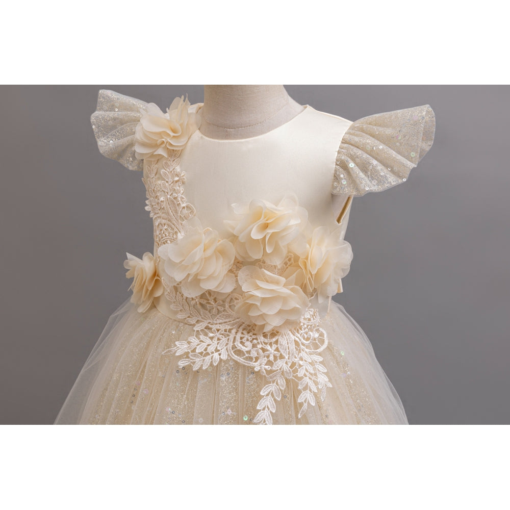 子供ドレス 発表会ドレス キャップスリーブ ロングスカート フォーマル JD0256