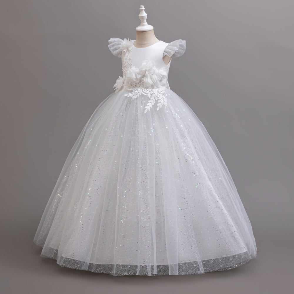 子供ドレス 発表会ドレス キャップスリーブ ロングスカート フォーマル JD0256