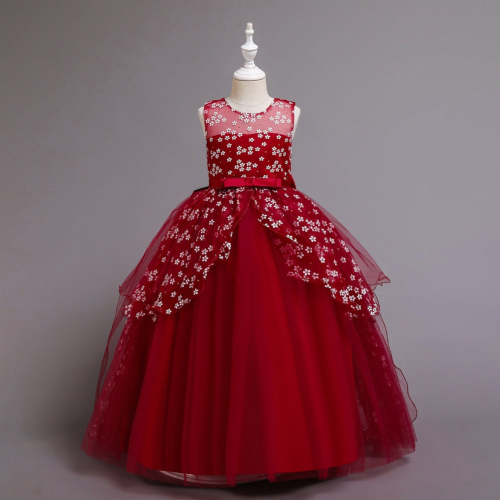 子供ドレス 発表会ドレス ノースリーブ ロングスカート フォーマル JD0259