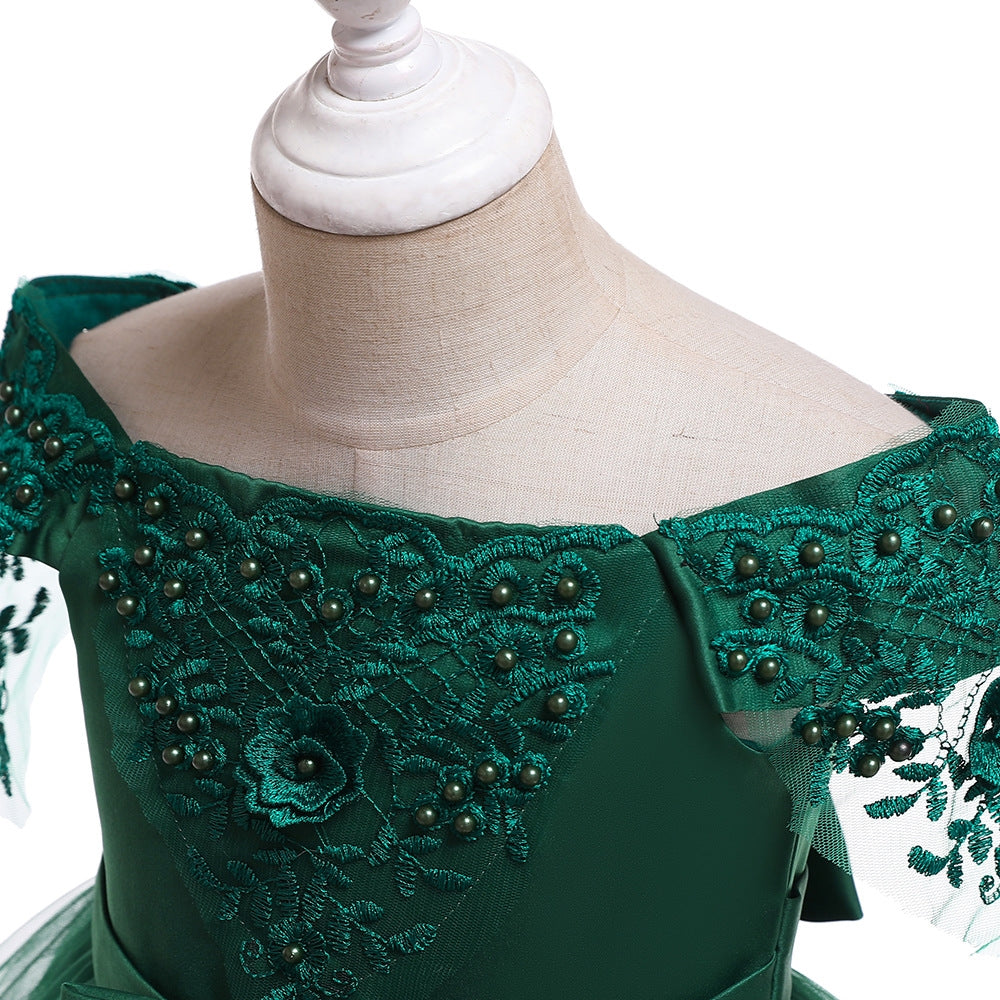 子供ドレス 発表会ドレス オフショルダー 膝丈スカート フォーマル JD0260