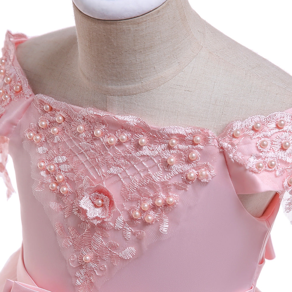 子供ドレス 発表会ドレス オフショルダー 膝丈スカート フォーマル JD0260