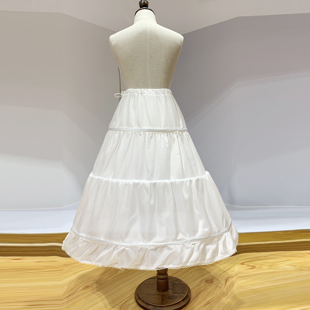 ペチコート 子供 ホワイト ワイヤー パニエ ドレス用品 JP0007