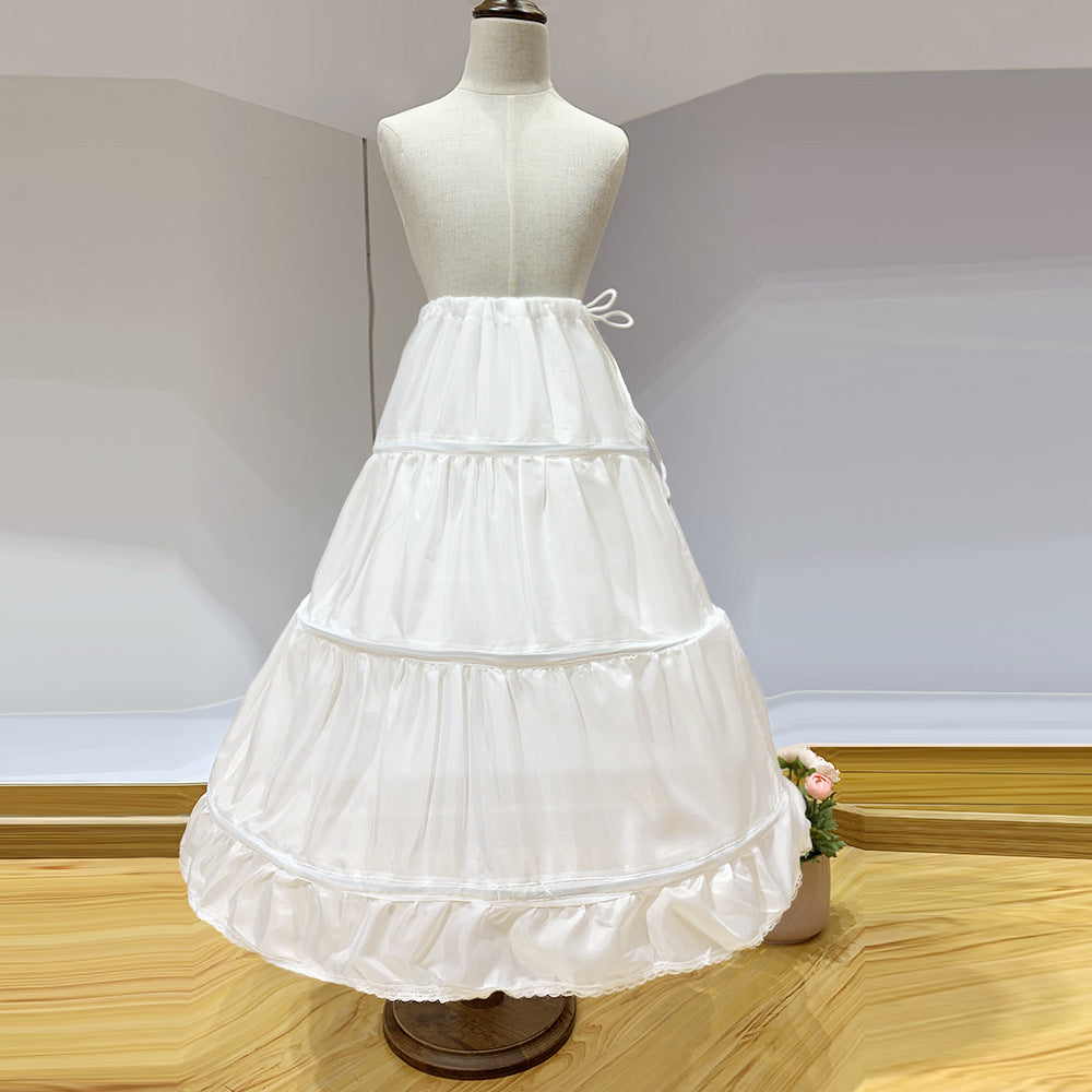 ペチコート 子供 ホワイト ワイヤー パニエ ドレス用品 JP0007