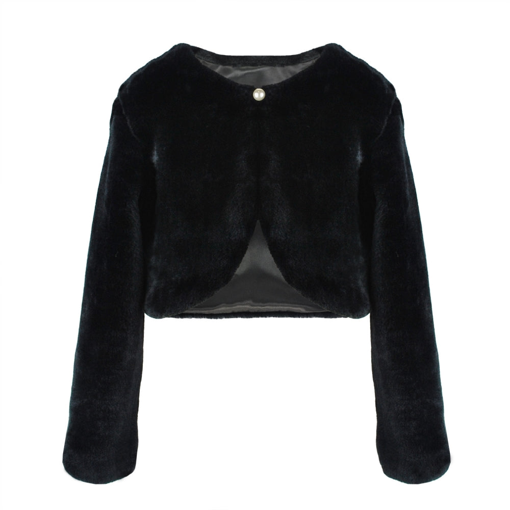 ボレロ 子供 フェィクファー ドレス用品 JZ0001