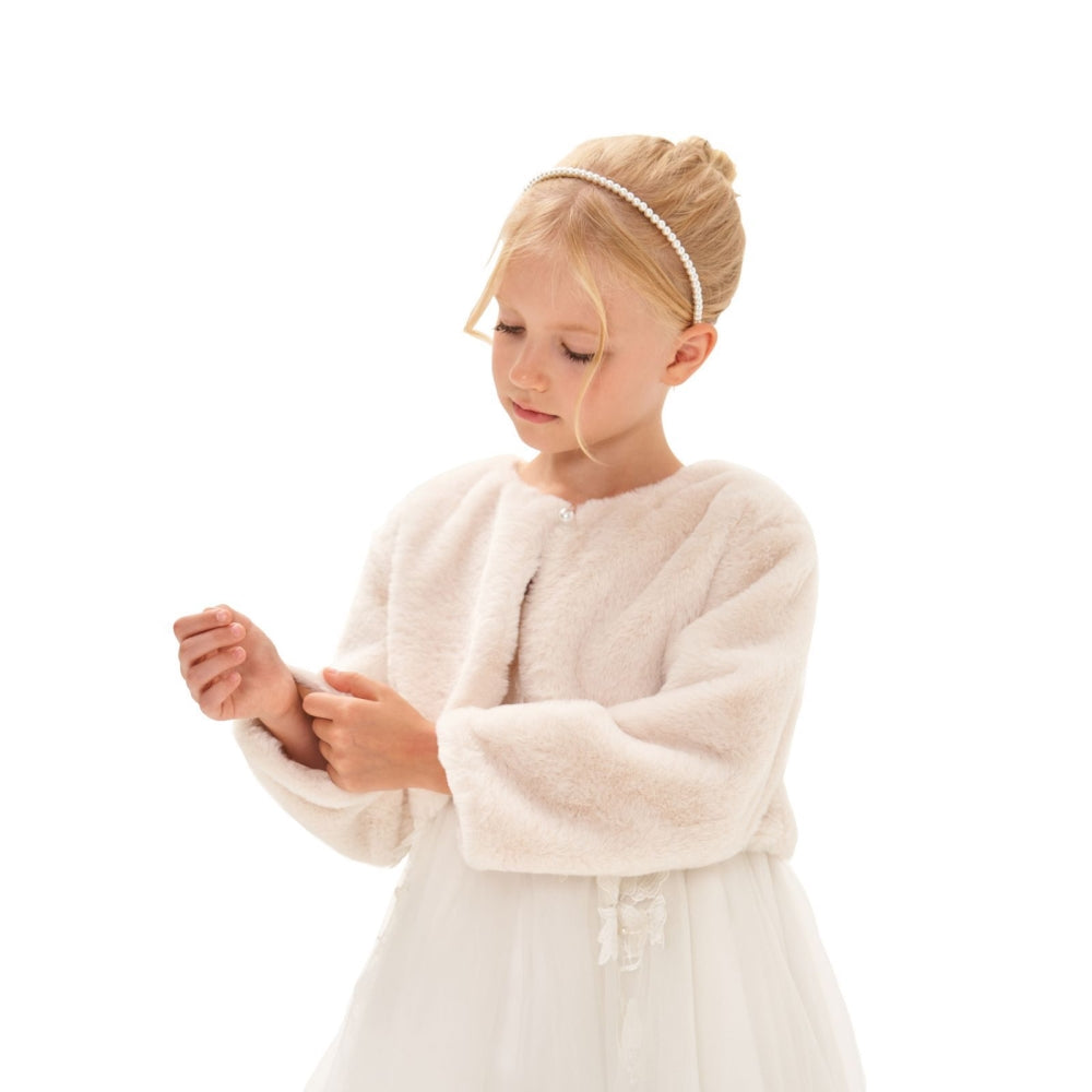 ボレロ 子供 フェィクファー ドレス用品 JZ0001