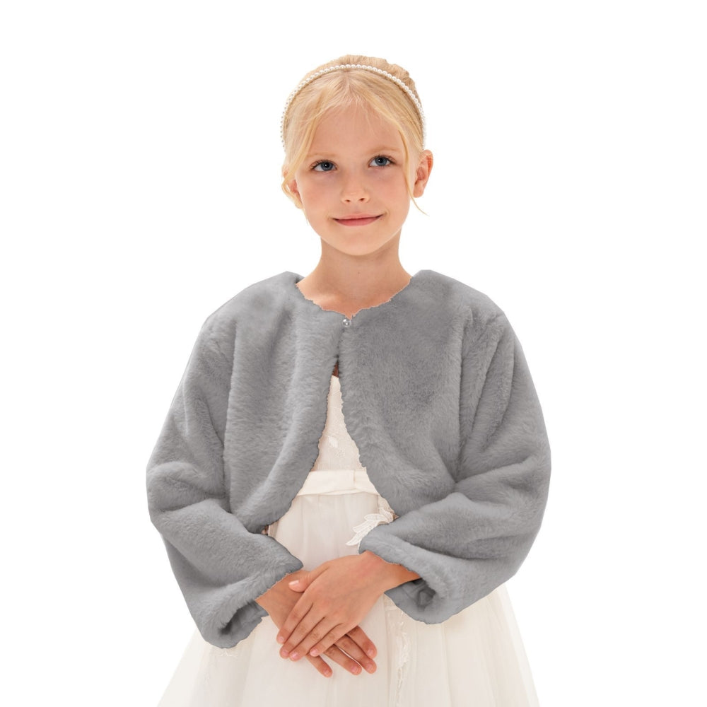 ボレロ 子供 フェィクファー ドレス用品 JZ0001