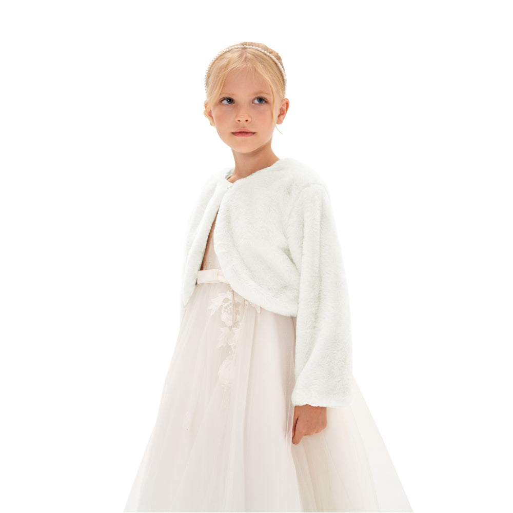 ボレロ 子供 フェィクファー ドレス用品 JZ0001