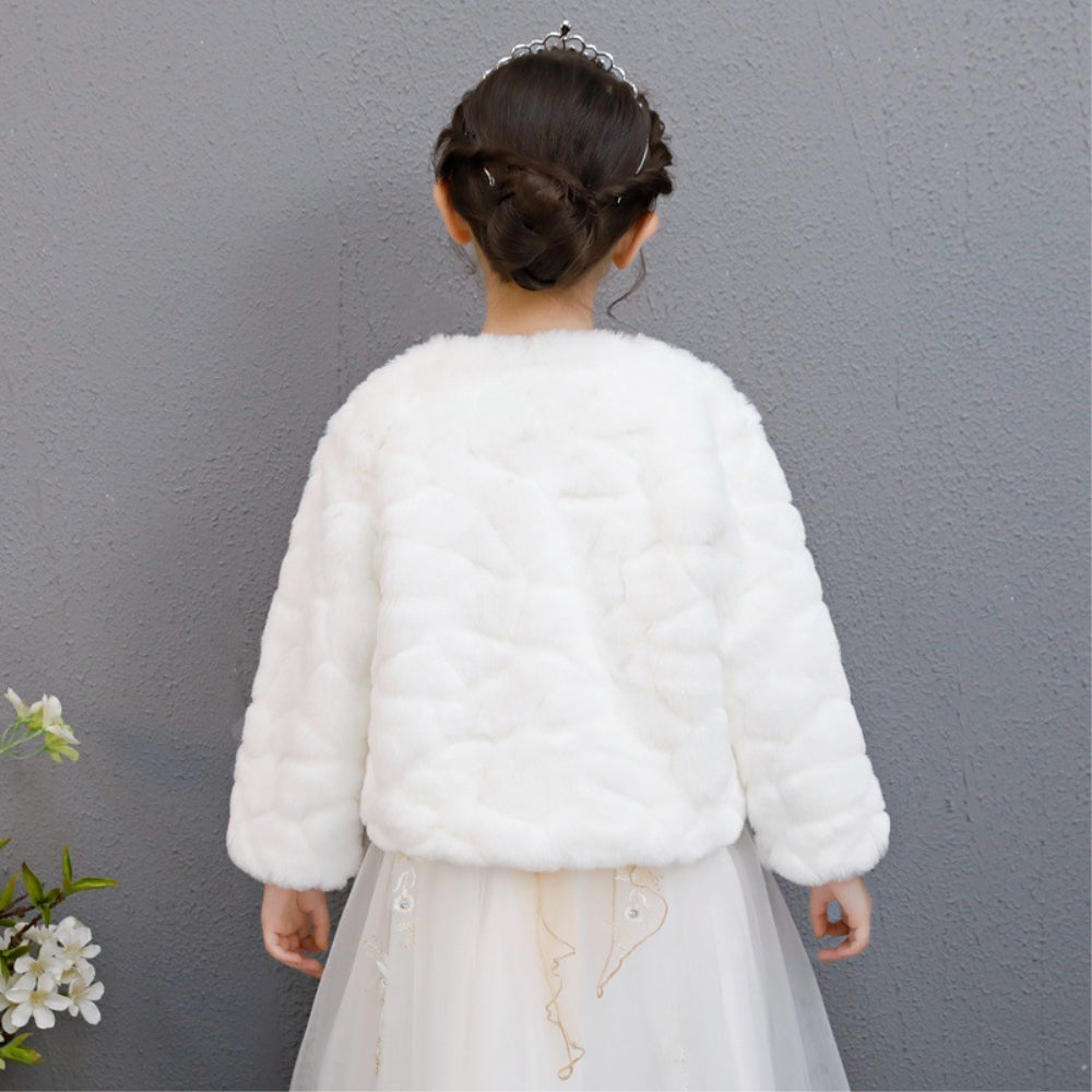 ボレロ 子供 フェィクファー ドレス用品 JZ0003