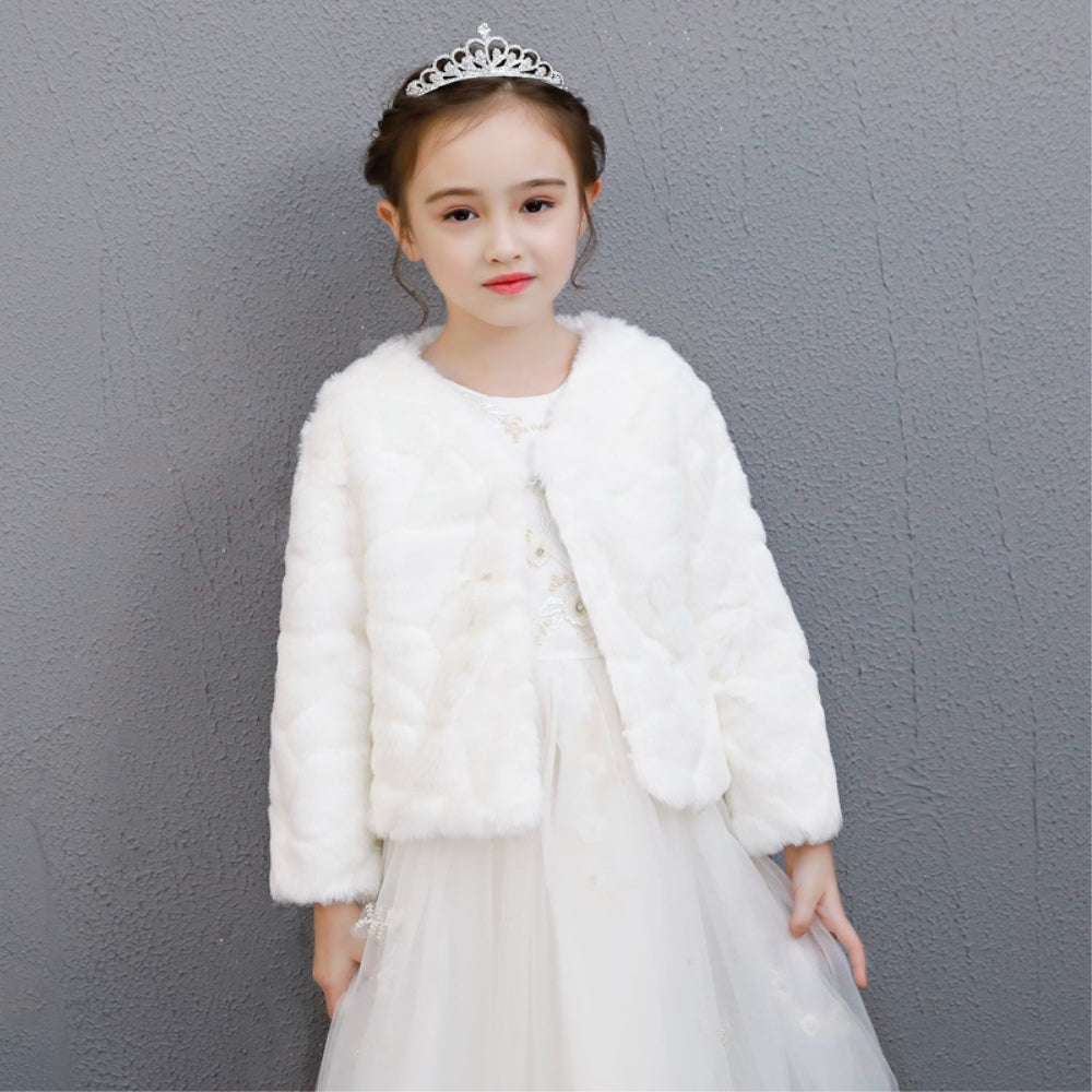 ボレロ 子供 フェィクファー ドレス用品 JZ0003