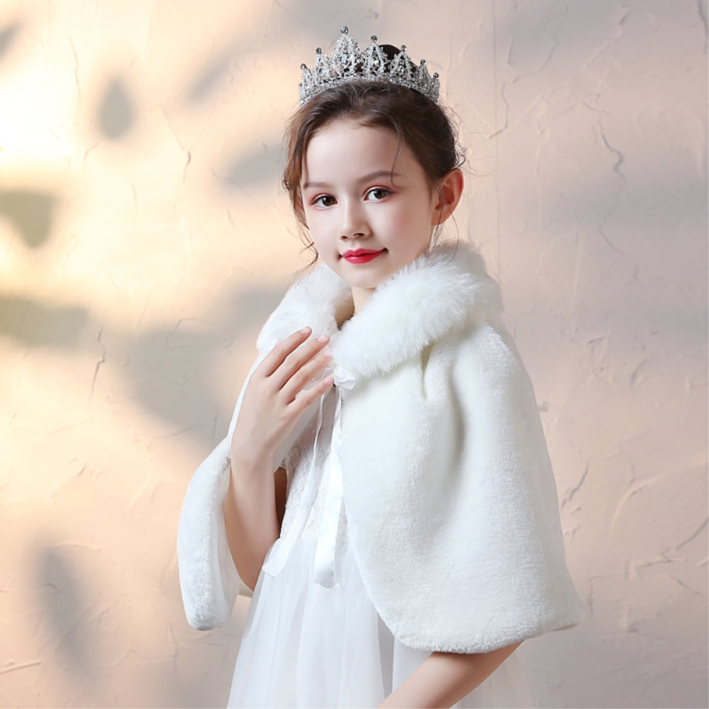 ショール 子供 フェィクファー ドレス用品 JZ0004