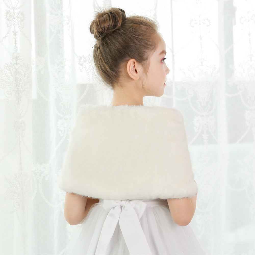 ショール 子供 フェィクファー ドレス用品 JZ0005