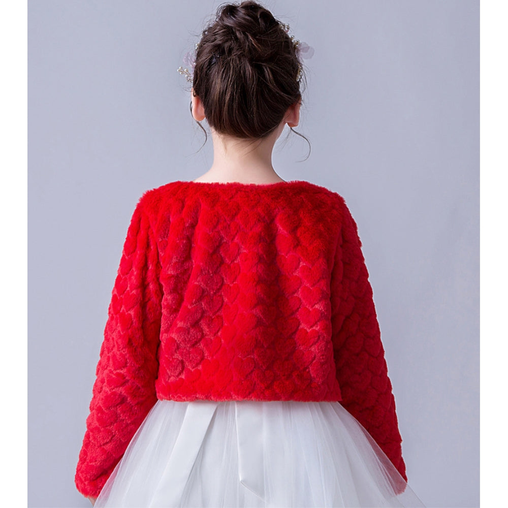 ボレロ 子供 フェィクファー ドレス用品 JZ0008