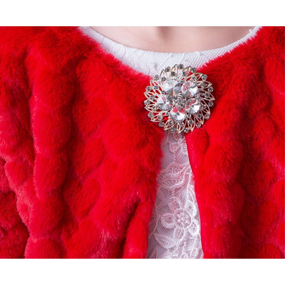 ボレロ 子供 フェィクファー ドレス用品 JZ0008