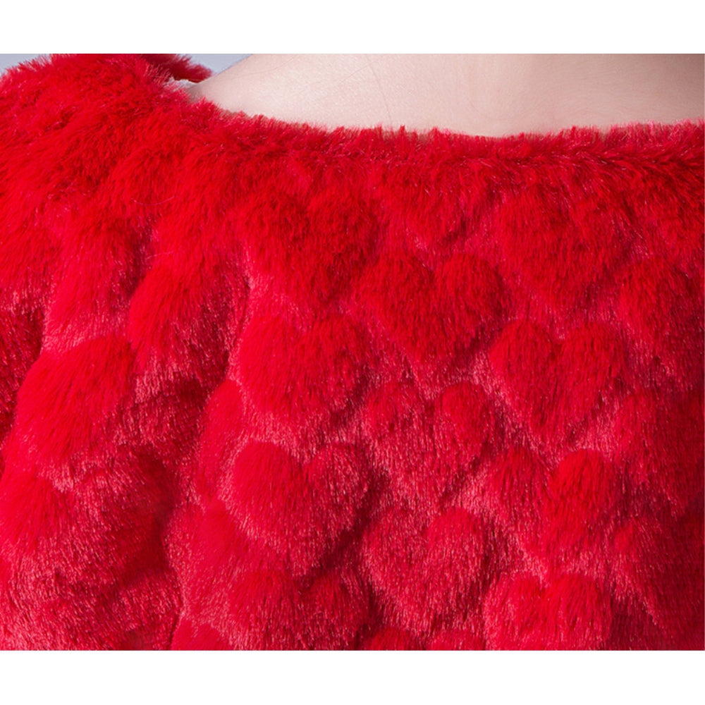 ボレロ 子供 フェィクファー ドレス用品 JZ0008