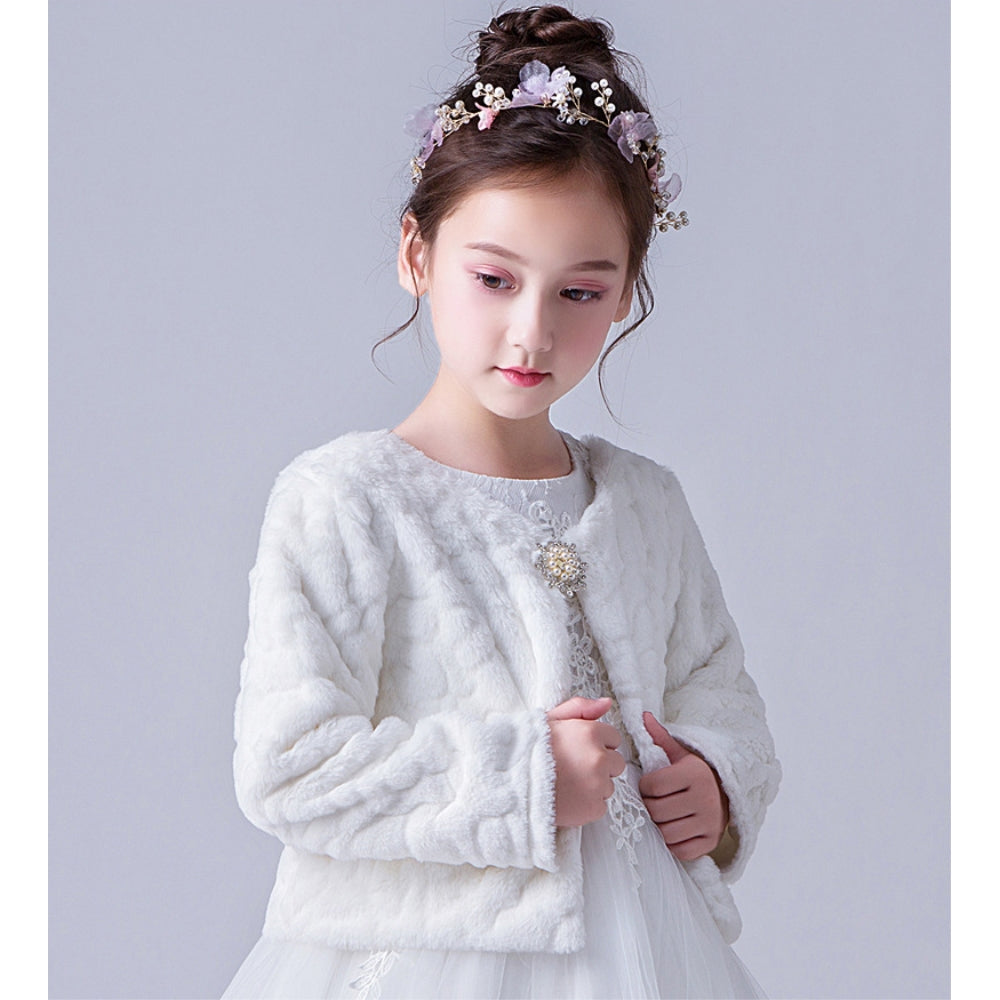 ボレロ 子供 フェィクファー ドレス用品 JZ0008