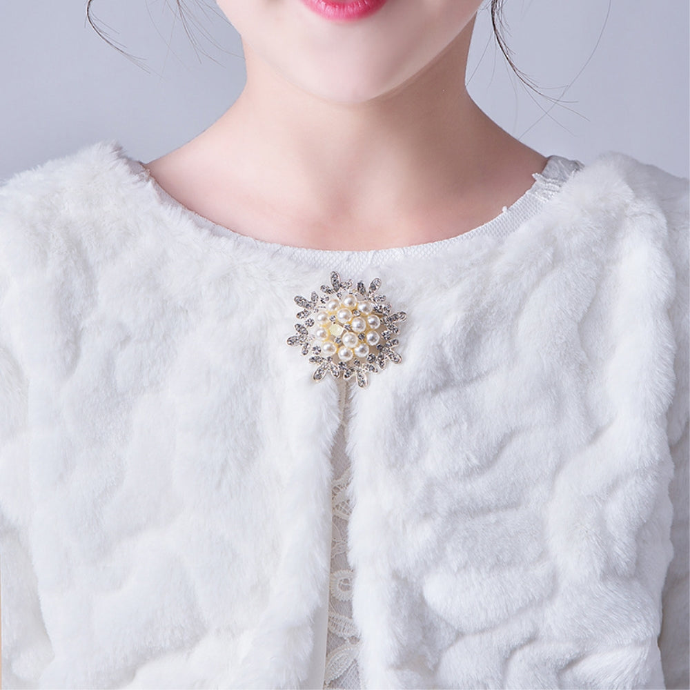 ボレロ 子供 フェィクファー ドレス用品 JZ0008