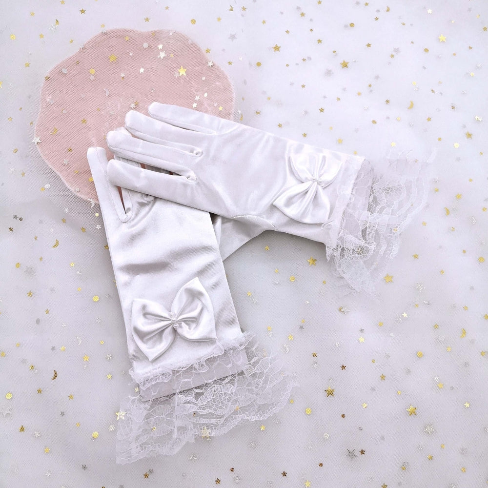 グローブ 子供 リボン レース 手袋 ドレス用品 JZ0015