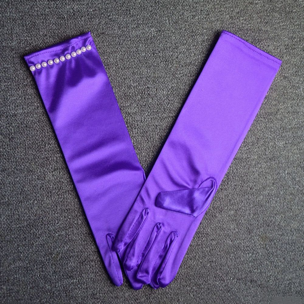 グローブ 子供 フェイクパール 手袋 ドレス用品 JZ0020